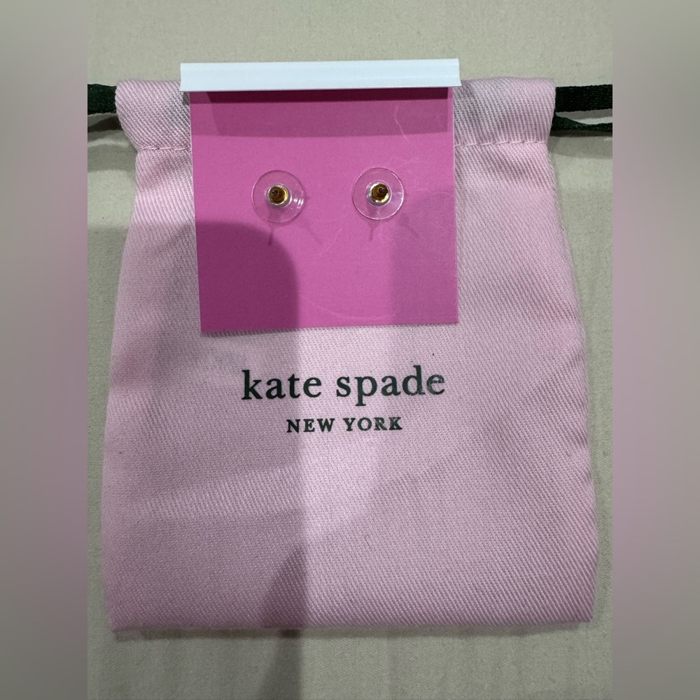 Kate Spade Pink Stud Earrings New - Picture 2 of 2
